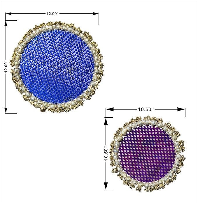 Combo Decorative Round Platter 9 inch and 10.5 Inch