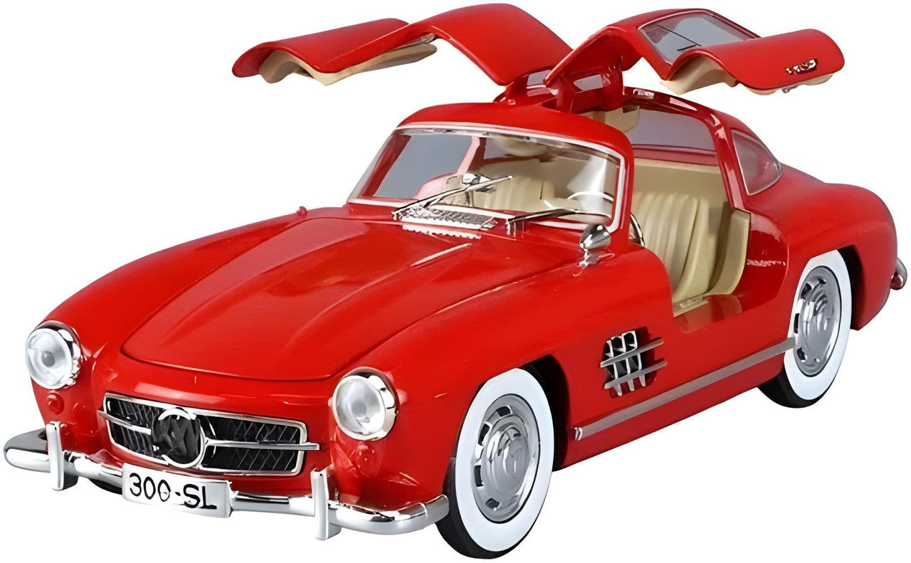 Todfod Vintage Mercedes-Benz 300 SL AMG Diecast Model Car (1:24 Scale, Red)