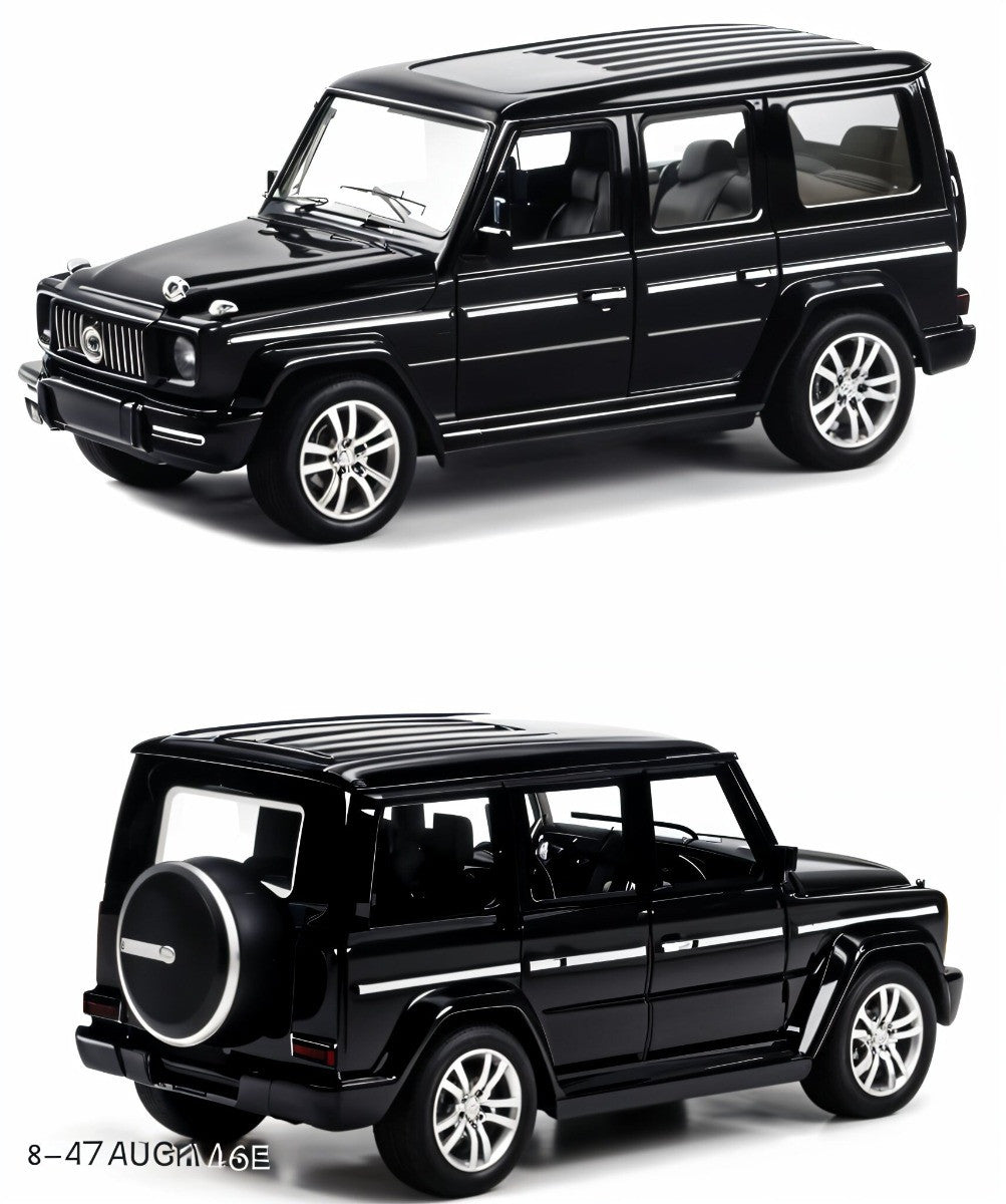 TodFod Die-Cast Metal G-Class SUV Model Car 1:24 Scale – 12cm Long Premium Black Miniature Toy Car with Opening Doors, Pullback Action, Realistic Design for Kids & Collectors