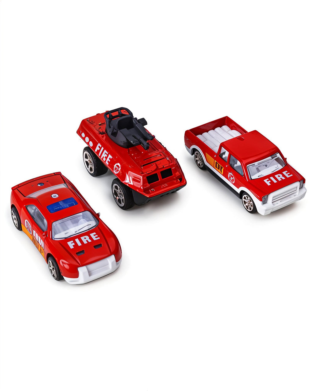 Todfod Die-cast Metal Racing Car Toy Set For Kids 3-in-1 Multicolor Sports Car