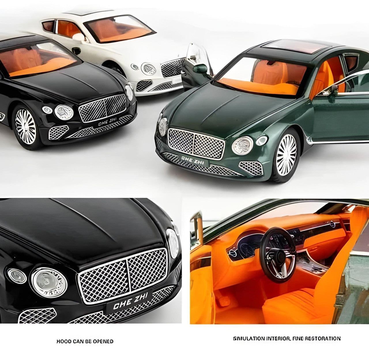Todfod 1:24 Scale Bentley Continental Die-Cast Metal Sports Car