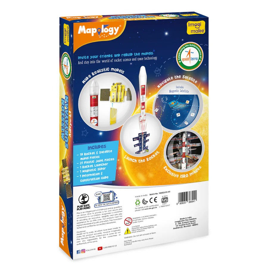 Mapalogy toy set packaging with space-themed graphics on a white background