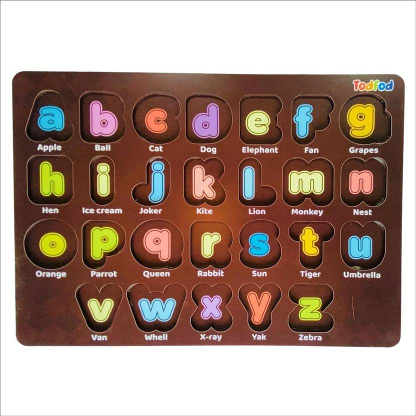 Chocolate mold with letters of the alphabet and words on a white background