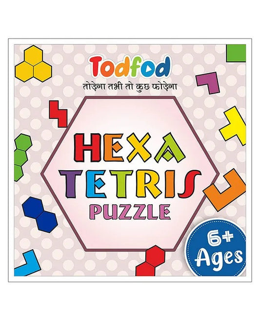 Todfod Wooden hexatetris Puzzle Toy Brain Game for Boys & Girls, Brain Booster  (2 Pieces)