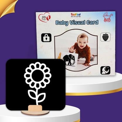 Todfod Baby Visual Card set of 60 High contrast pictures