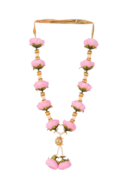Smaran Pink Peony & Rose Artificial Floral Garland plastic Garland