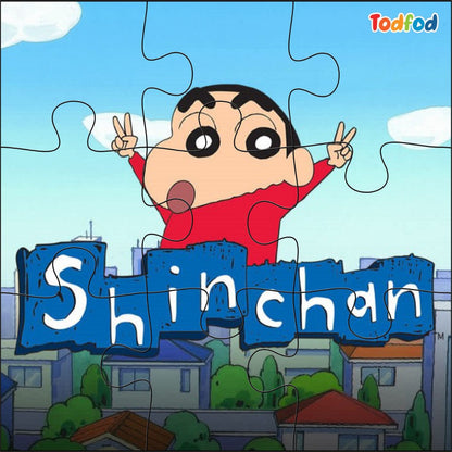Todfod Wooden Jigsaw Puzzles Toy for Kids & Children, Shinchan 54 Pieces 6 in 1 Jigsaw Puzzles, Anime Cartoon Character (Shinchan)
