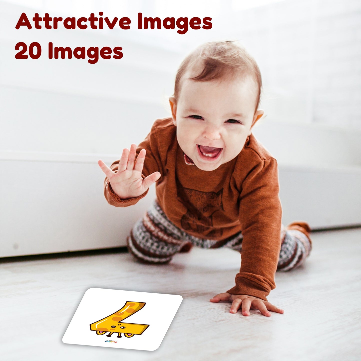 Todfod Educational Number Flash Cards Set for Kids