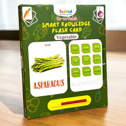 Todfod Flash Cards Combo Pack for Kids – Learn Vegetables