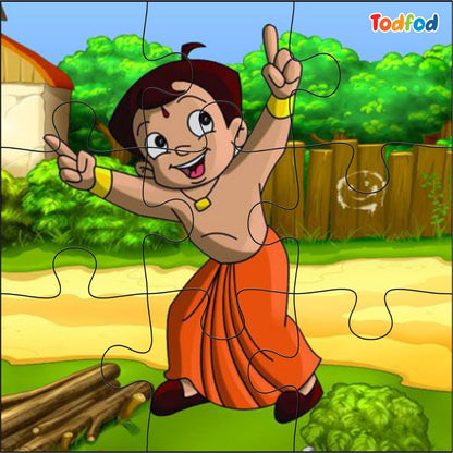 Animated character in orange outfit with a green background, featuring 'Todfod' branding.