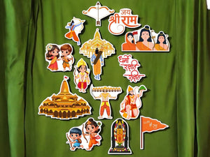 Todfod 23+ Pcs Lord God Theme Photo Booth Cards/Props for Girls, Kids, New Born, Theme Props for Photoshoot Celebrations Decorations Makeup Props Cardstock