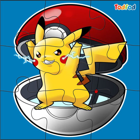 Todfod Wooden Jigsaw Puzzles Findin Pikachu Anime Cartoon Characters For Kids 54 Piece  (54 Pieces)