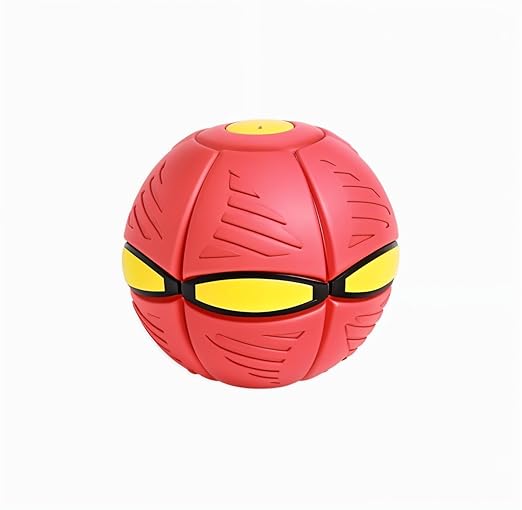 Todfod UFO Magic Flying Ball | LED Light Transforming Soccer Disc Toy | Boomerang Frisbee Ball | Foldable Outdoor Sports Toy for Kids Boys Girls | Multicolor Gift