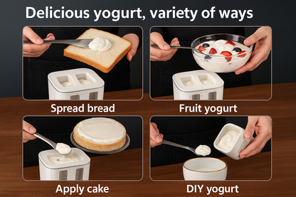 Yogurt container with instructions on how to use yogurt for different purposes.