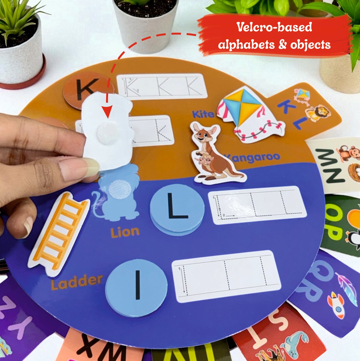 Todfod Natkhat Express Alphabet Learning Book for Kids, Fun Early Education A to Z Activity Book with Colorful Pictures | Durable Ring-Bound Activity Toy for Preschool Toddlers