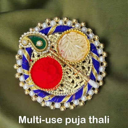 4 Inch KumKum Plate (Multicolour)