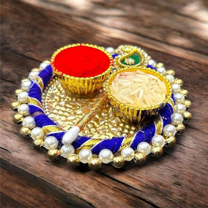 4 Inch KumKum Plate (Multicolour)