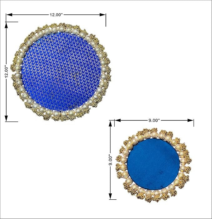 Combo Decorative Round Platter 12 inch and 9 Inch