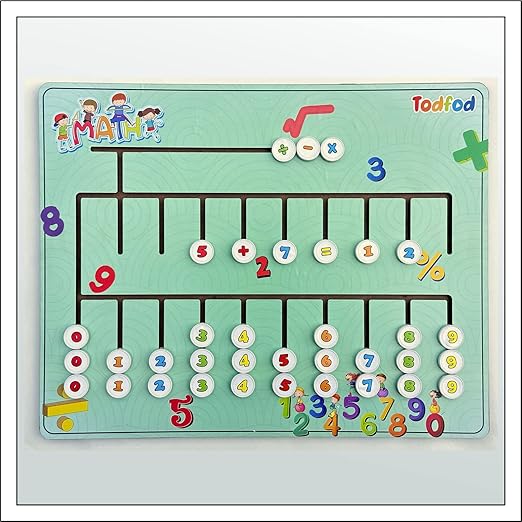 Todfod Wooden Mathmatical Maze Puzzle |Multicolour