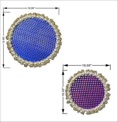 Combo Decorative Round Platter 9 inch and 10.5 Inch