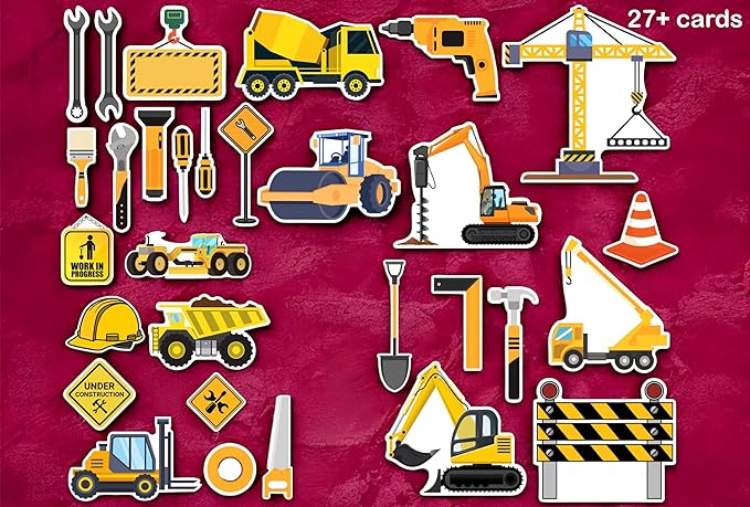 Todfod Construction Digital Backdrops | 20+ Printable Baby Photography Props | Trucks, Tools & Worksite Themes | High-Resolution
