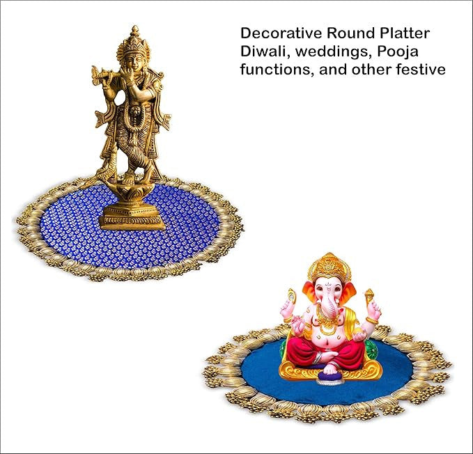 Combo Decorative Round Platter 12 inch and 9 Inch
