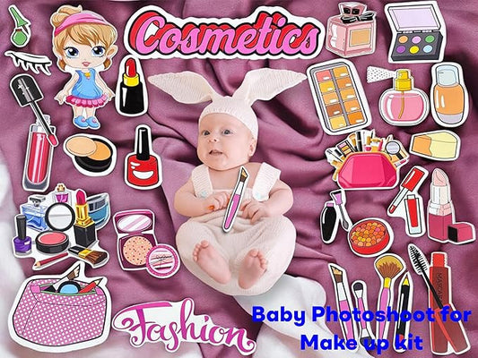 Todfod Makeup Kit Theme Gifts Cards for Baby Photo shoot and Fun, 20 Pcs Cardboard Cutouts (20)