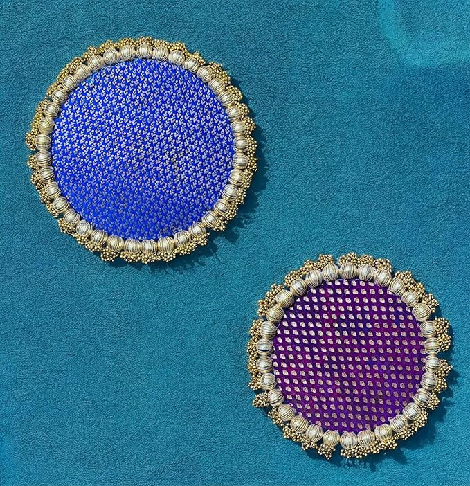 Combo Decorative Round Platter 9 inch and 10.5 Inch