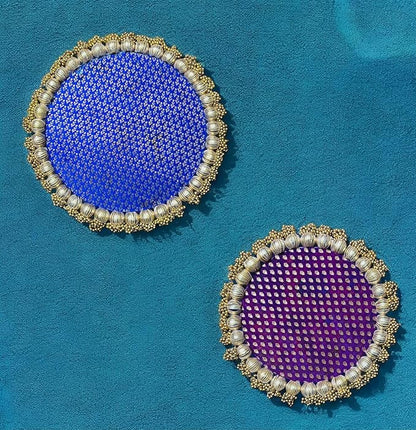 Combo Decorative Round Platter 9 inch and 10.5 Inch