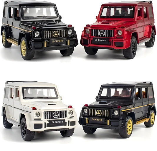 Todfod 1:24 Scale Die-Cast Benz G63 AMG Toy Car for Kids | Pull Back Action Luxury SUV Model with Openable Doors & Lights | Metal Minia | Girls & Boys