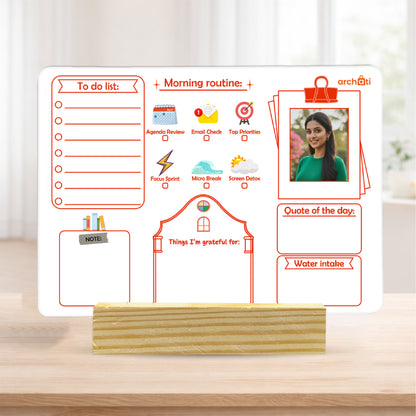 Archati Morning Routine Desk Planner Board – Your Daily Productivity Command Center