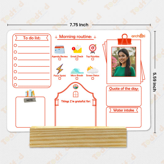 Archati Morning Routine Desk Planner Board – Your Daily Productivity Command Center