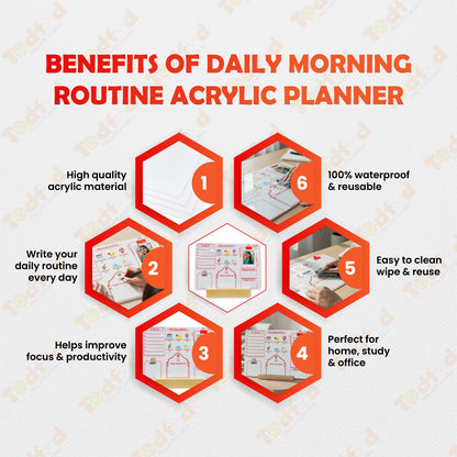 Archati Morning Routine Desk Planner Board – Your Daily Productivity Command Center