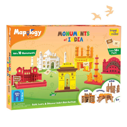 Mapology Monuments of India toy set packaging on a white background