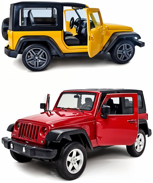 Todfod 1:32 Scale Die-Cast Metal 4x4 Thar Jeep Toy – Pull-Back Action, Openable Doors, Realistic Miniature Model, Premium Car Toy for Kids, Gift for Boys & Girls 2+ Years Multicolor