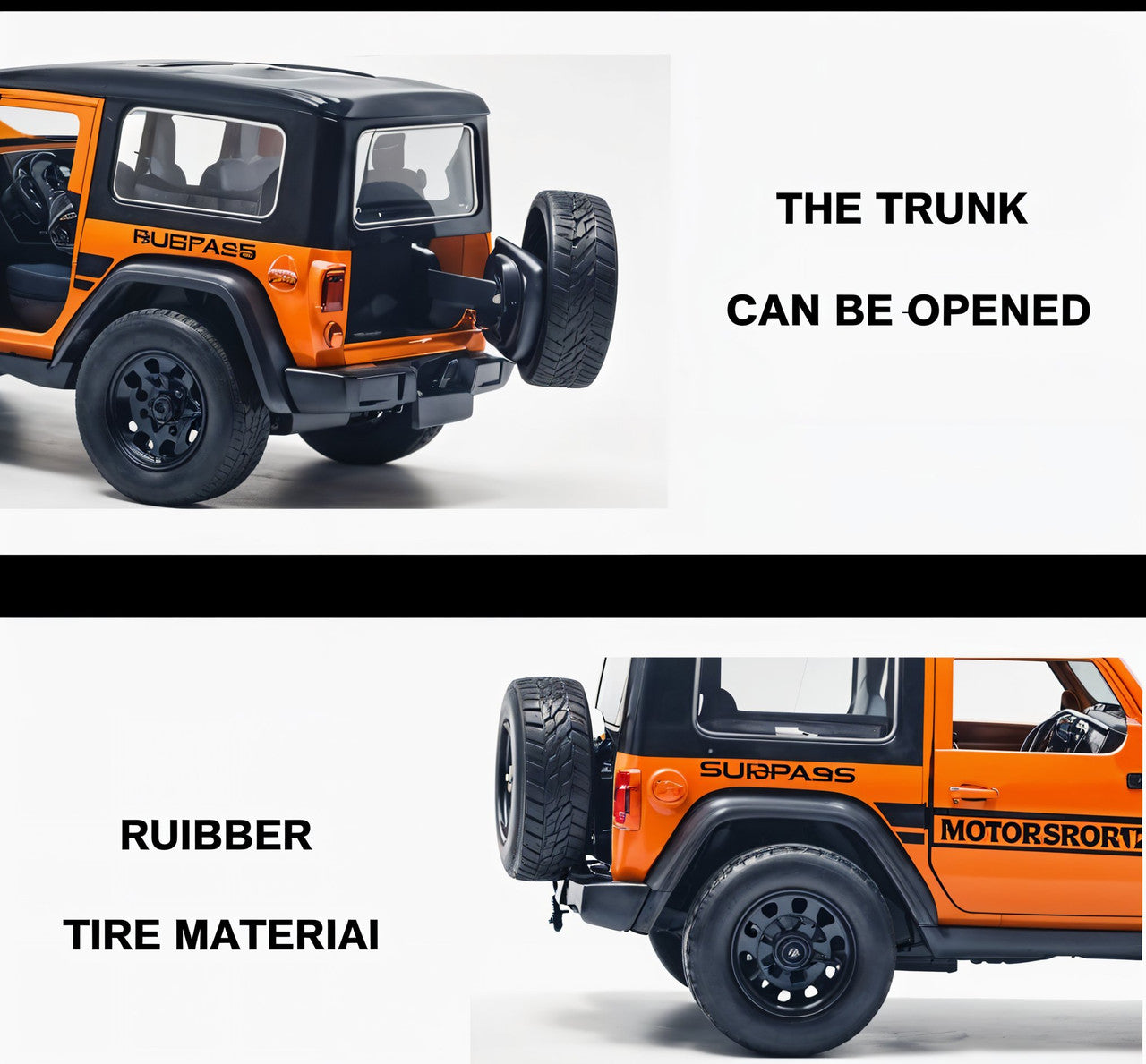 Todfod 1:32 Scale Die-Cast Metal 4x4 Thar Jeep Toy – Pull-Back Action, Openable Doors, Realistic Miniature Model, Premium Car Toy for Kids, Gift for Boys & Girls 2+ Years Multicolor