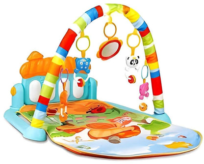 Todfod Baby Piano Fitness Rack Play Mat Gym & Fitness Rack With Hanging Rattles Piano Lid