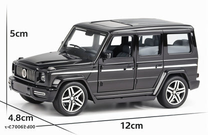 TodFod Die-Cast Metal G-Class SUV Model Car 1:24 Scale – 12cm Long Premium Black Miniature Toy Car with Opening Doors, Pullback Action, Realistic Design for Kids & Collectors