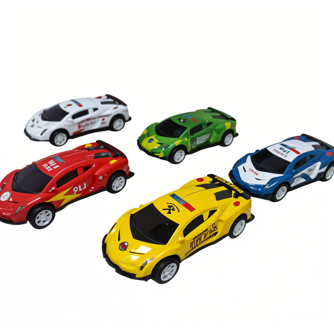 Todfod Die-Cast Metal Racing Car Toy Set – 12-in-1 Multicolor Collection