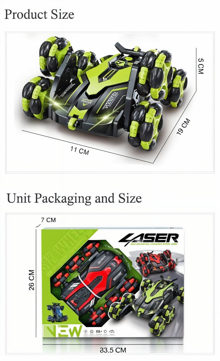 Product size chart and unit packaging with Laser branding