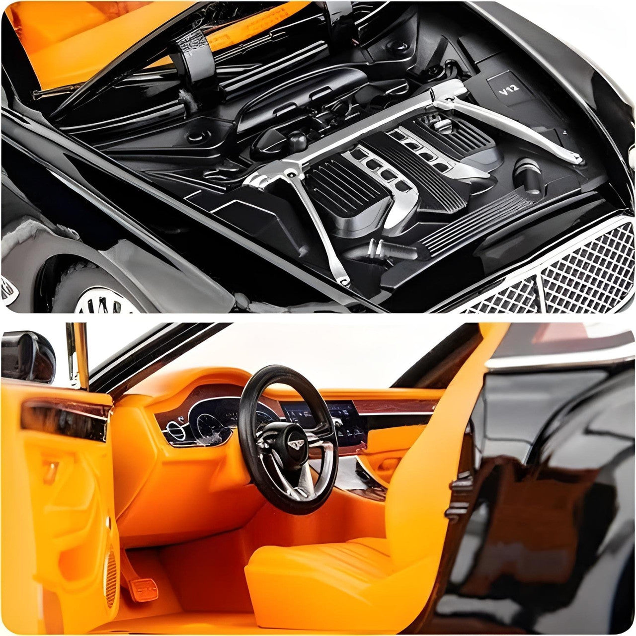 Todfod 1:24 Scale Bentley Continental Die-Cast Metal Sports Car
