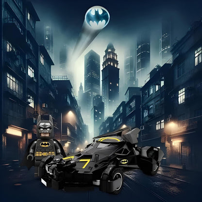 The Pampam Batman Remote Control Car, High Speed RC Vehicle with Figure, Black 