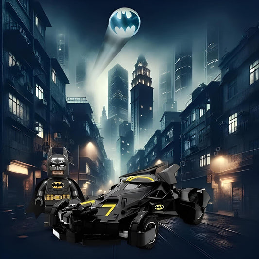 The Pampam Batman Remote Control Car, High Speed RC Vehicle with Figure, Black 