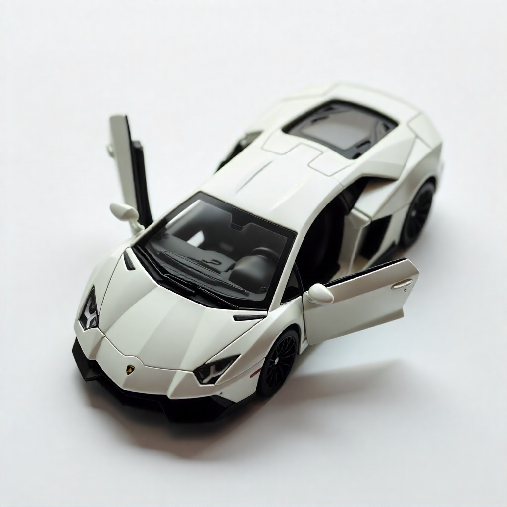 Todfod Lamborghini Die-Cast Model Car, 1:32 Scale, Black with Gold Accentsband Hood Pull Back Super Car with Openable Doors Sound and Light for Birthdays Gift Party Decorations (Lamborghini Black)