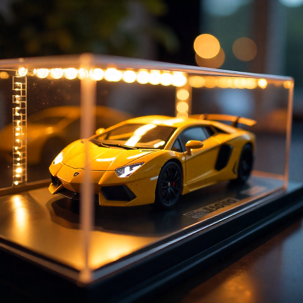 Todfod Lamborghini Die-Cast Model Car, 1:32 Scale, Black with Gold Accentsband Hood Pull Back Super Car with Openable Doors Sound and Light for Birthdays Gift Party Decorations (Lamborghini Black)