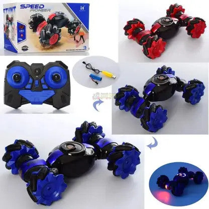 Todfod Hand Gesture Sensor RC Stunt Car Double Sided Rotating Remote Control Car  (Multicolor) 3.713 Ratings & 2 Reviews