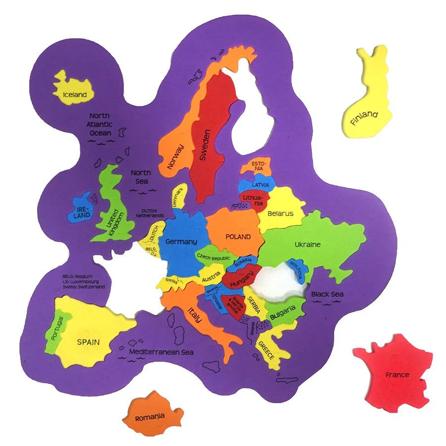 Mapology Europe with Capitals