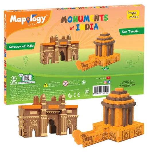 Mapology: Pack of 12 Monuments Mini - Assorted Designs