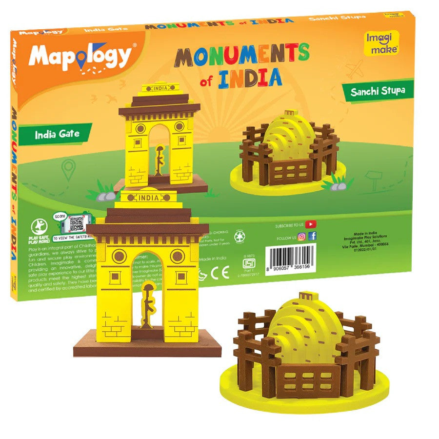 Mapology: Pack of 12 Monuments Mini - Assorted Designs