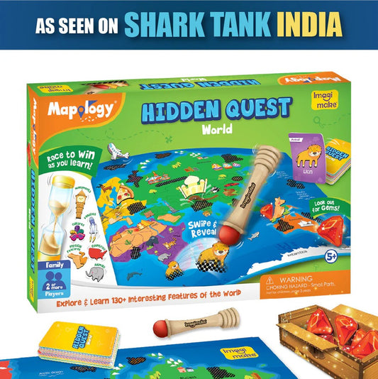 Imagimake Kids Mapology Hidden Quest Board Game
